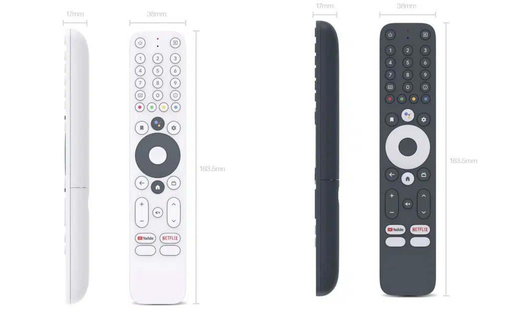 G20 Google TV reference design remote control