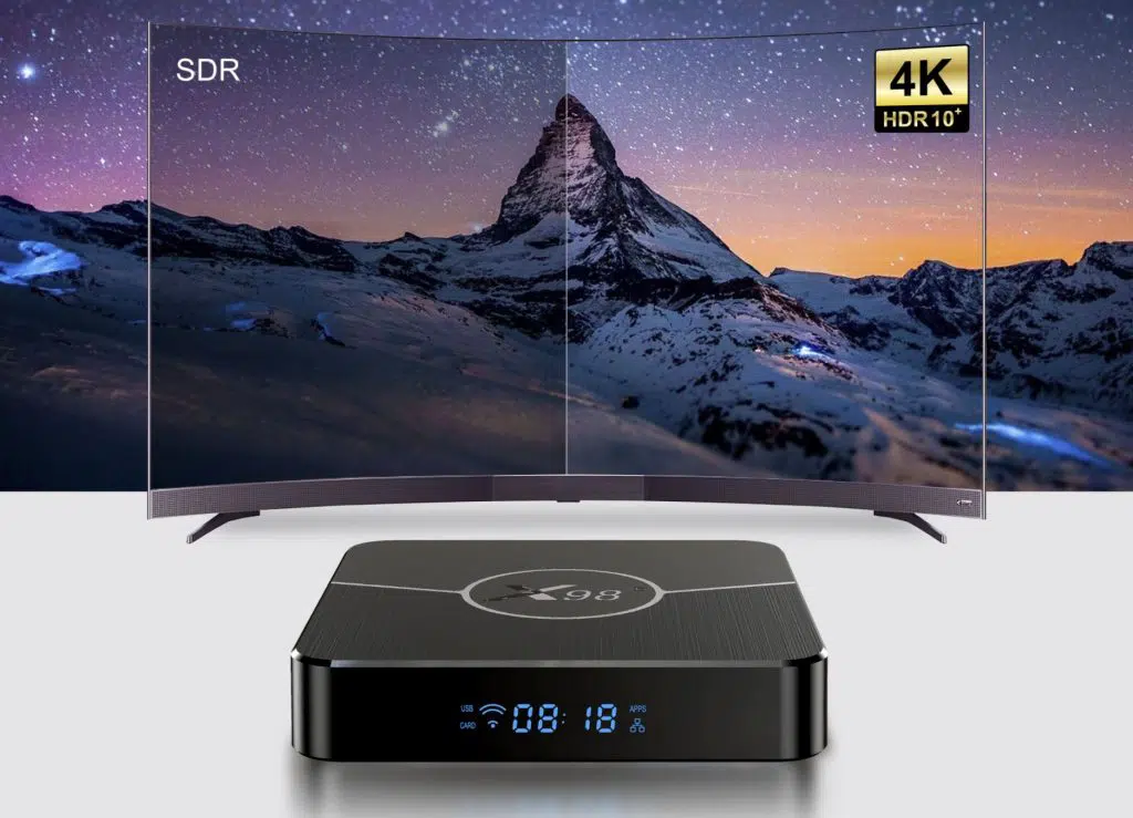 X98 Plus S905W2 Android 11 TV Box with AV1 Codec