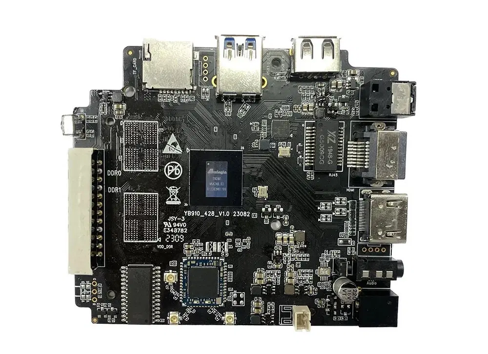 YB910 board with Amlogic S928X SoC for 8K TV boxes