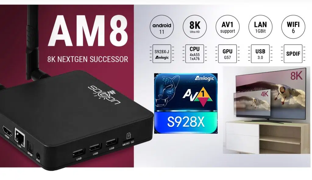 UGOOS AM8 S928X-J 8K TV Box is now Available for Pre-order, price