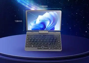 P8 mini Laptop with 8-inch touch screen and Intel N100 Alder Lake-N chip