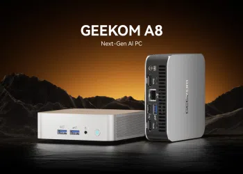 GEEKOM A8 AI Mini PC with Ryzen 7 8845HS or Ryzen 9 8945HSH