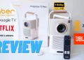 Yaber T2 Plus Review Google TV portable projector