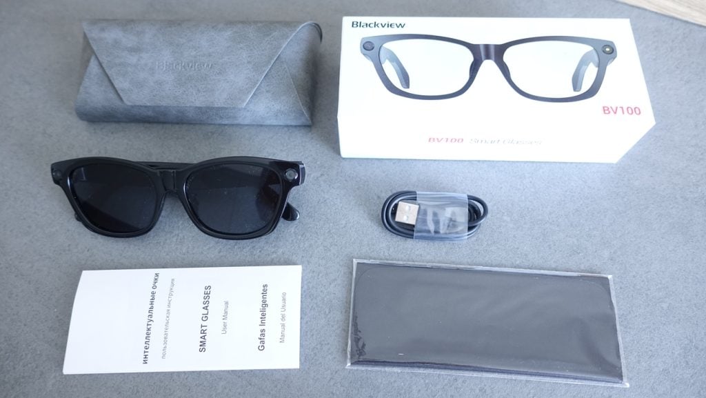 Blackview BV100 AI Smart Glasses unboxing picture