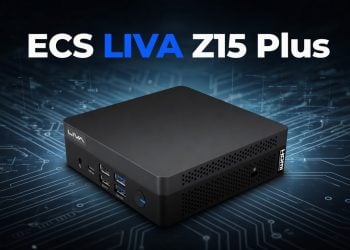 ECS LIVA Z15 Plus Mini PC with Intel Wildcat Lake processor front panel